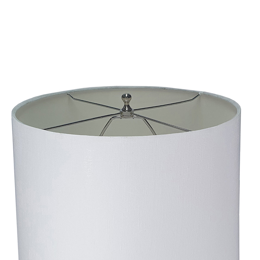 A&B Home 16" x 29" Bundle of 15 Blue and Brown Round Table Lamp With White Tapered Drum Shade