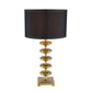 A&B Home 16" x 30" Bundle of 15 Gold and Black Table Lamp With Contemporary Disc Design