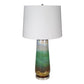 A&B Home 16" x 30" Bundle of 15 Multi-Colored Round Table Lamp With White Tapered Drum Shade