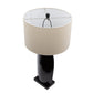 A&B Home 16" x 31" Bundle of 18 Black Ceramic With Sand Tone Drum Shade