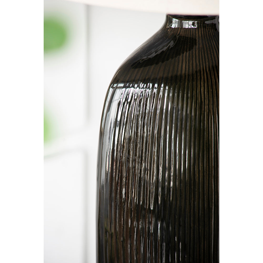 A&B Home 16" x 31" Bundle of 18 Black Ceramic With Sand Tone Drum Shade