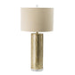 A&B Home 16" x 32" Bundle of 10 Gold Cylinder Table Lamp With Beige Drum Shade