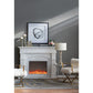A&B Home 16" x 32" Bundle of 20 Hourglass-Shaped Silver Tone Table Lamp With White Drum Shade