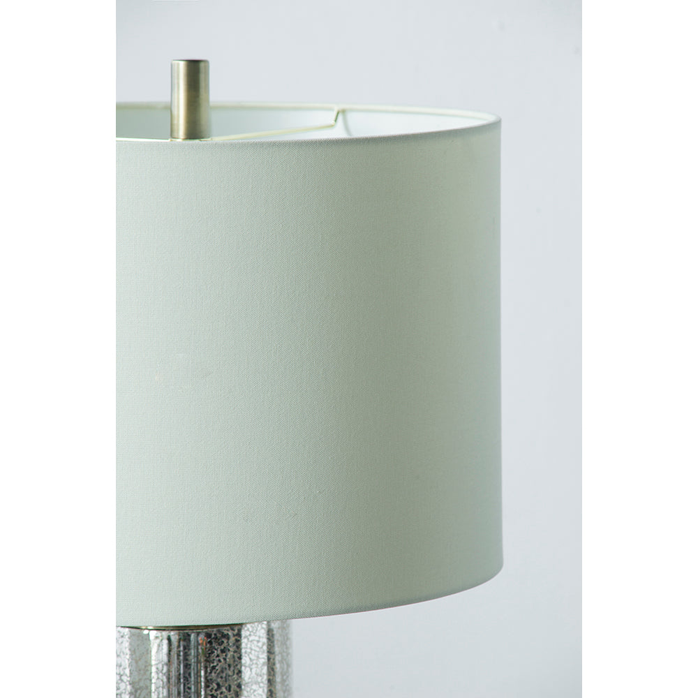 A&B Home 16" x 35" Bundle of 16 Gold Mirrored Glass Table Lamp with White Fabric Shade