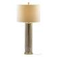 A&B Home 16" x 35" Bundle of 16 Gold Mirrored Glass Table Lamp with White Fabric Shade
