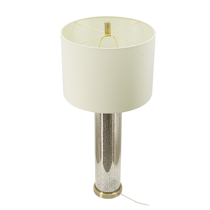A&B Home 16" x 35" Bundle of 16 Gold Mirrored Glass Table Lamp with White Fabric Shade
