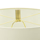A&B Home 16" x 35" Bundle of 16 Gold Mirrored Glass Table Lamp with White Fabric Shade