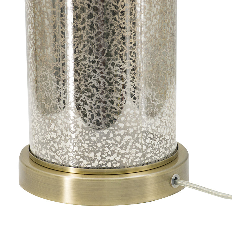 A&B Home 16" x 35" Bundle of 16 Gold Mirrored Glass Table Lamp with White Fabric Shade