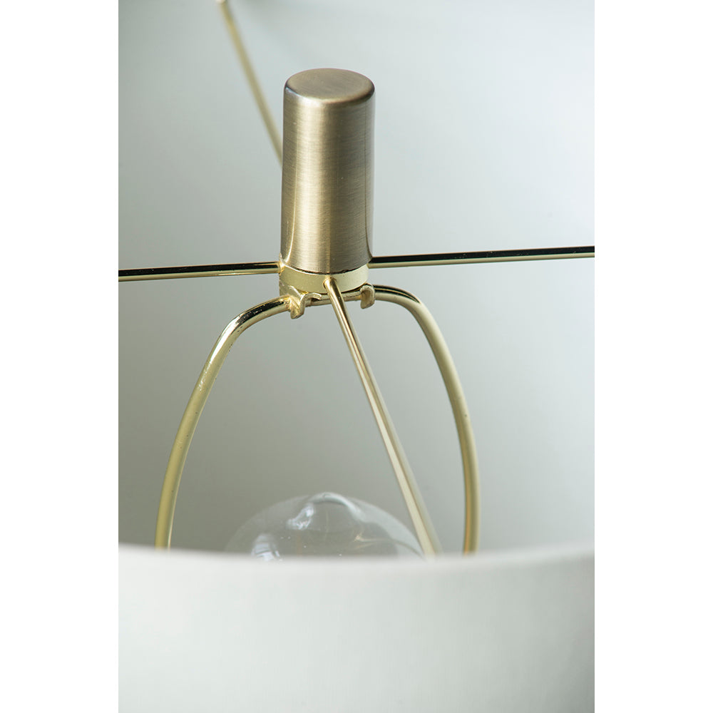 A&B Home 16" x 35" Bundle of 16 Gold Mirrored Glass Table Lamp with White Fabric Shade