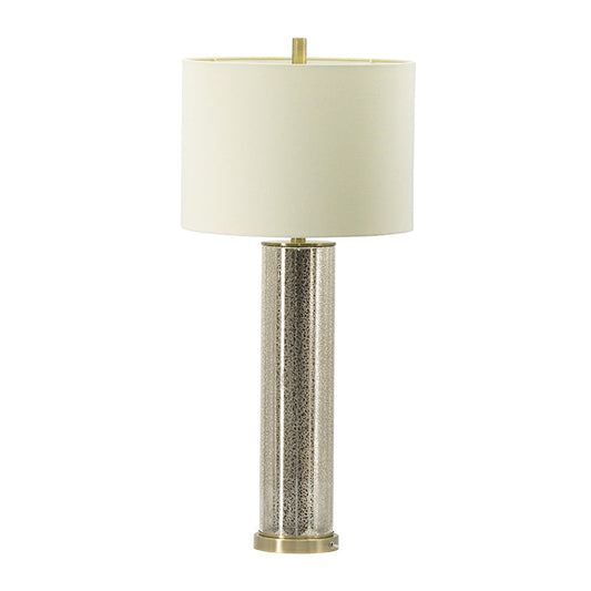 A&B Home 16" x 35" Bundle of 16 Gold Mirrored Glass Table Lamp with White Fabric Shade