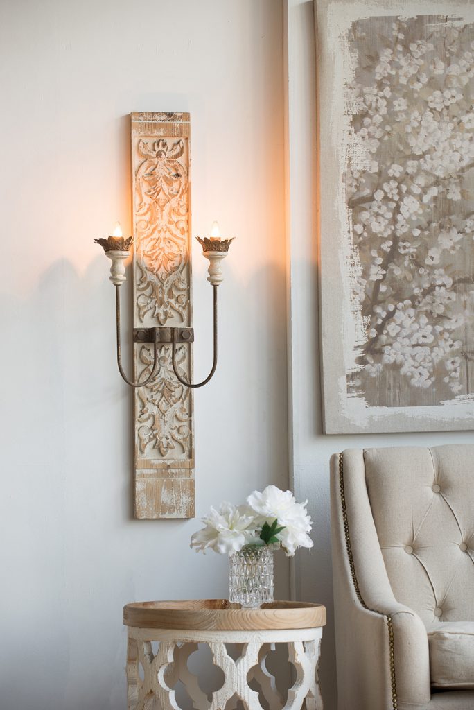 A&B Home 16" x 45" Bundle of 14 Distressed Antique Finish Two-Light Electric Wall Sconce