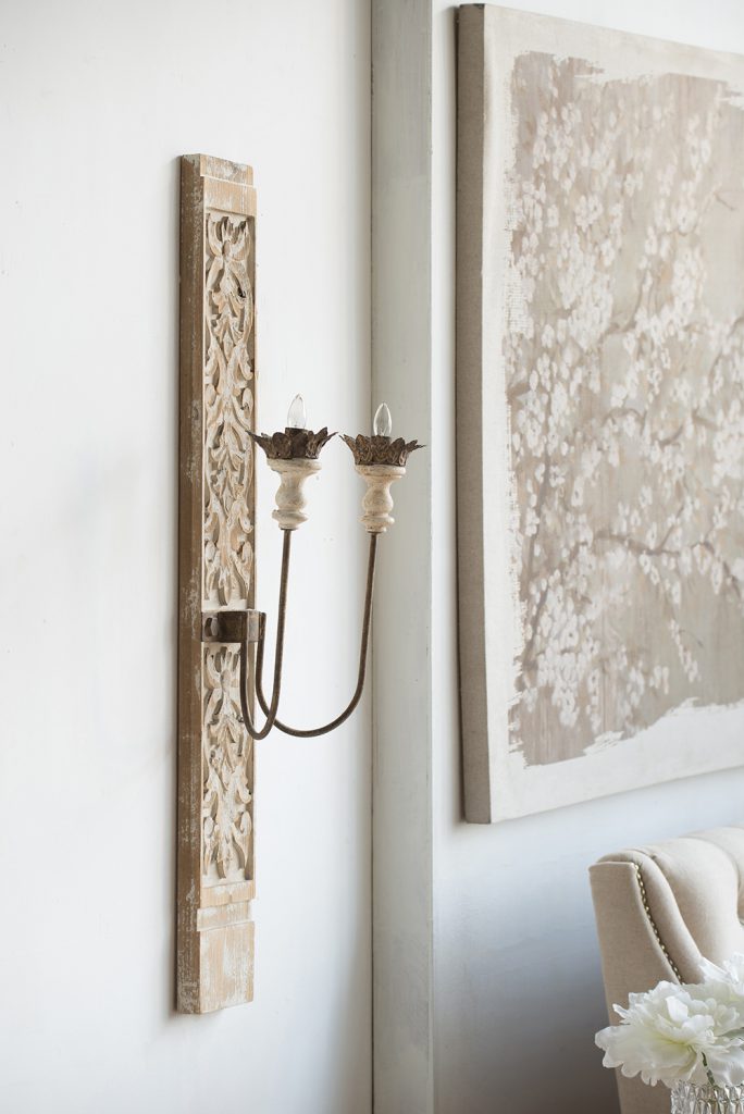 A&B Home 16" x 45" Bundle of 14 Distressed Antique Finish Two-Light Electric Wall Sconce