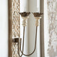 A&B Home 16" x 45" Bundle of 14 Distressed Antique Finish Two-Light Electric Wall Sconce
