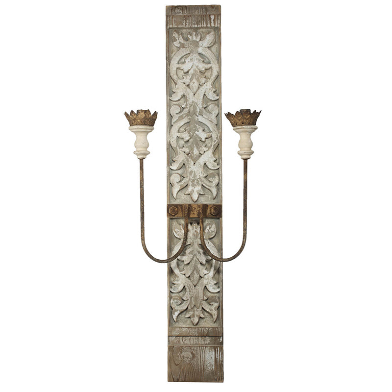 A&B Home 16" x 45" Bundle of 14 Distressed Antique Finish Two-Light Electric Wall Sconce