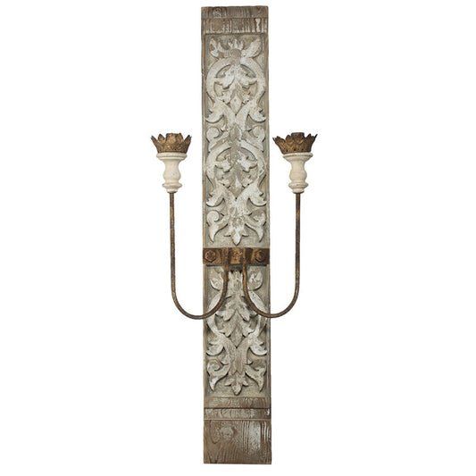 A&B Home 16" x 45" Bundle of 14 Distressed Antique Finish Two-Light Electric Wall Sconce