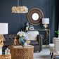 A&B Home 17" x 30" Bundle of 10 Gold Ginkgo Leaf Table Lamp with Marble Base and White Drum Shade