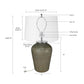 A&B Home 18" x 29" Bundle of 15 Round Taupe Table Lamp With White Tapered Drum Shade