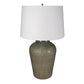 A&B Home 18" x 29" Bundle of 15 Round Taupe Table Lamp With White Tapered Drum Shade