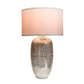 A&B Home 18" x 30" Bundle of Round 8 Silver Base Table Lamp With White Drum-Shaped Shade