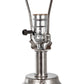 A&B Home 18" x 30" Bundle of Round 8 Silver Base Table Lamp With White Drum-Shaped Shade