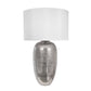 A&B Home 18" x 30" Bundle of Round 8 Silver Base Table Lamp With White Drum-Shaped Shade