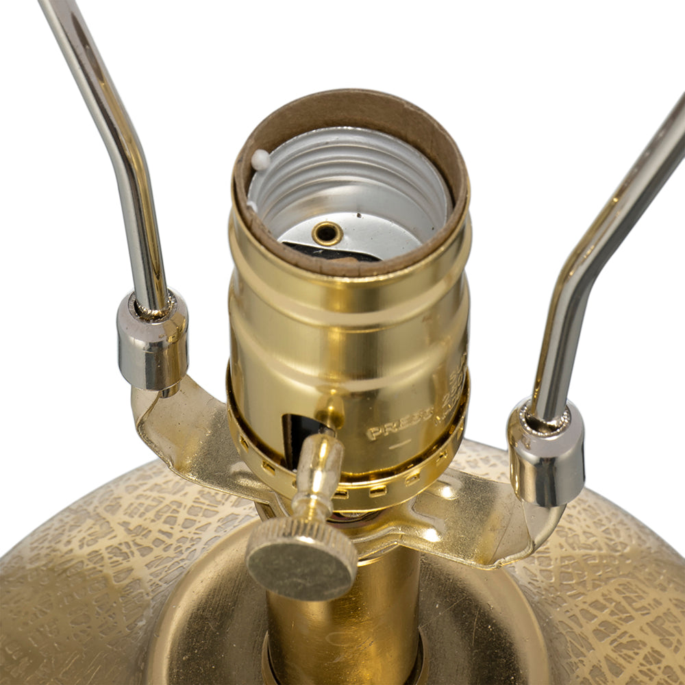 A&B Home 18" x 31" Bundle of 8 Round Gold Base Table Lamp With White Drum-Shaped Shade
