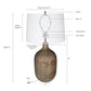 A&B Home 18" x 32" Bundle of 12 Brown Round Table Lamp With White Tapered Drum Shade