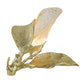 A&B Home 19" x 11" Gold and White Three-Delicate Leaves Design Table Lamp