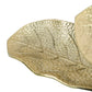 A&B Home 19" x 11" Gold and White Three-Delicate Leaves Design Table Lamp