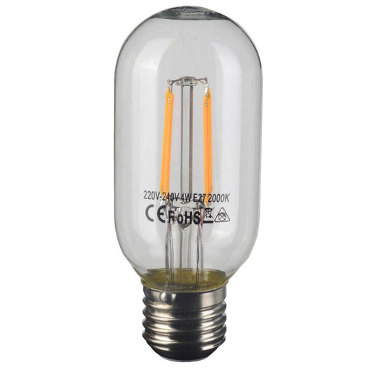 A&B Home 2" x 4" Bundle of 174 Tubular-Shaped T45 Filament Led Clear Bulb 4 Watts Fits E26 Fixture