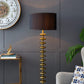 A&B Home 20" x 69" Bundle of 4 Gold and Black Floor Lamp With Contemporary Disc Design