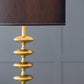 A&B Home 20" x 69" Bundle of 4 Gold and Black Floor Lamp With Contemporary Disc Design