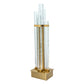 A&B Home 22" x 80" Bundle of 7 Crystal Table Lamp With Gold Metal Base