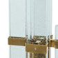 A&B Home 22" x 80" Bundle of 7 Crystal Table Lamp With Gold Metal Base