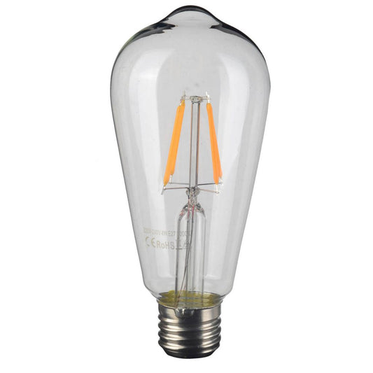 A&B Home 3" x 6" Bundle of 149 St64 Filament LED Amber Bulb 4 Watts Fits E26 Fixture