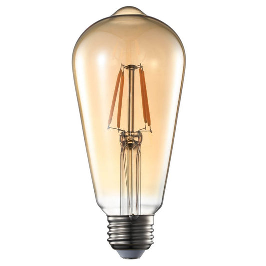 A&B Home 3" x 6" Bundle of 149 St64 Filament Led Amber Bulb 4 Watts Fits E26 Fixture