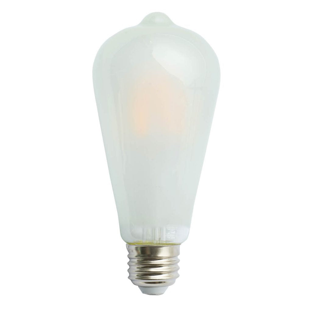 A&B Home 3" x 6" Set of 6 ST64 Matte White Filament Led Bulb 4 Watts