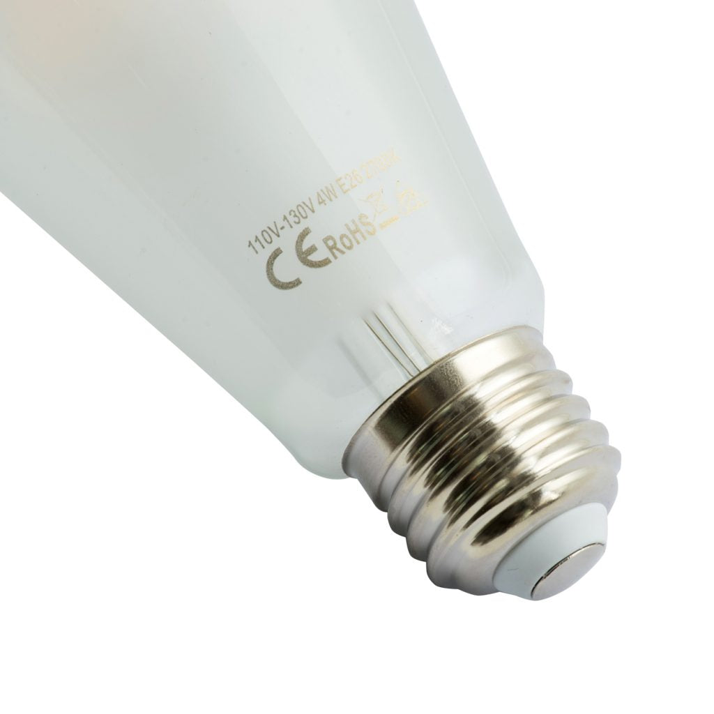 A&B Home 3" x 6" Set of 6 ST64 Matte White Filament Led Bulb 4 Watts