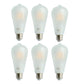 A&B Home 3" x 6" Set of 6 ST64 Matte White Filament Led Bulb 4 Watts