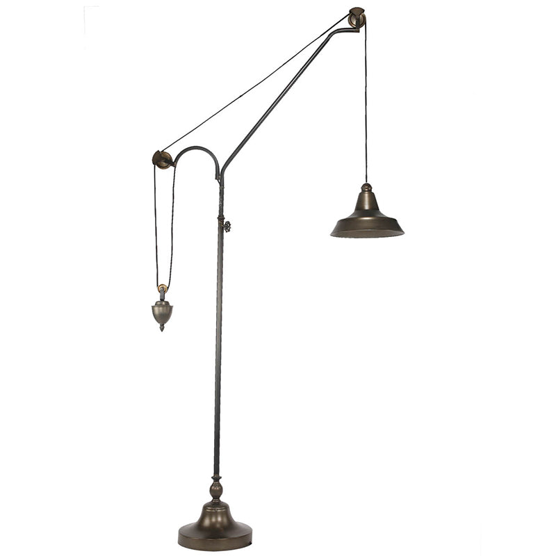 A&B Home 42" x 87" Bundle of 7 Dark Brown Counterbalance Floor Lamp