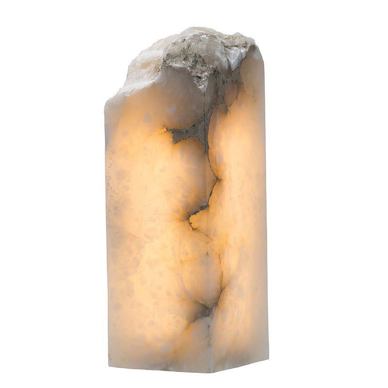 A&B Home 5" x 13" Bundle of 8 White Stone Decor Table Lamp