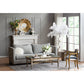 A&B Home 51" x 43" Bundle of 2 White Feather Table Lamp
