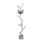A&B Home 51" x 43" Bundle of 2 White Feather Table Lamp