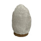 A&B Home 6" x 9" Bundle of 103 White Himalayan Salt and Wooden Base Table Lamp