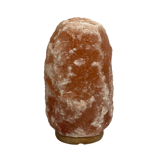 A&B Home 7" x 10" Bundle of 94 Pink Himalayan Salt Lamp With Wooden Base