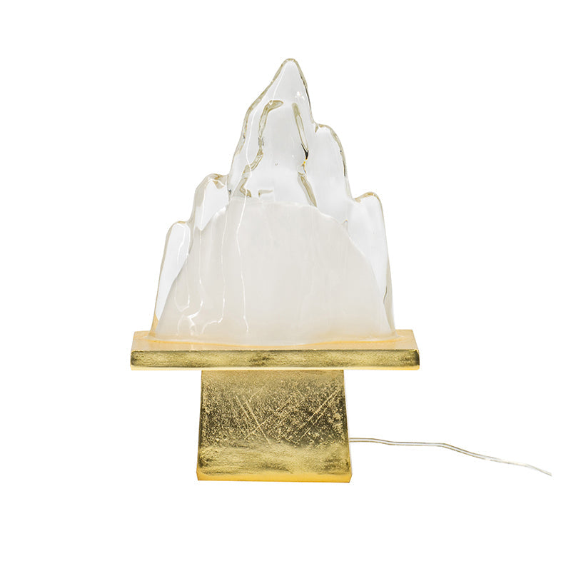 A&B Home 8" x 11" Bundle of 26 Gold Pedestal Base Ice Mountain Table Lamp