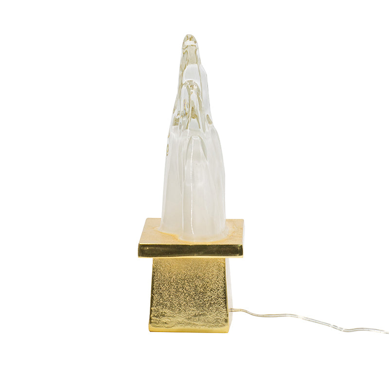 A&B Home 8" x 11" Bundle of 26 Gold Pedestal Base Ice Mountain Table Lamp