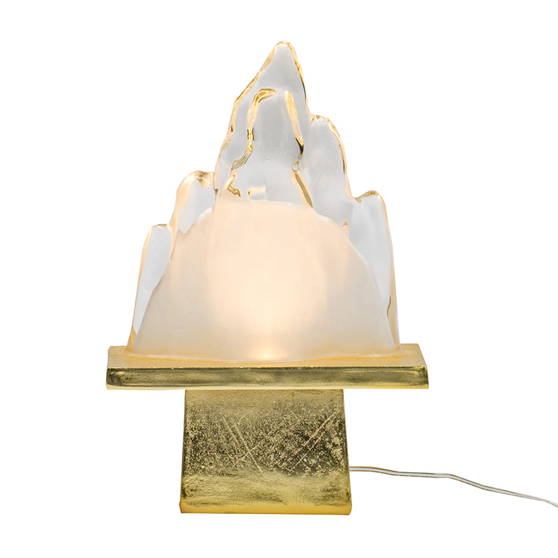 A&B Home 8" x 11" Bundle of 26 Gold Pedestal Base Ice Mountain Table Lamp