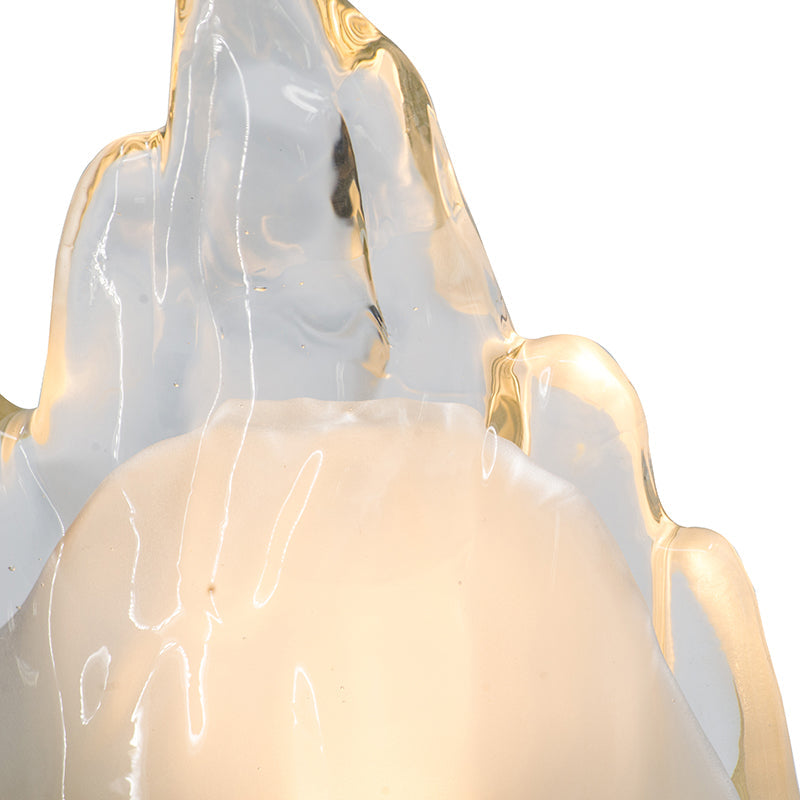 A&B Home 8" x 11" Bundle of 26 Gold Pedestal Base Ice Mountain Table Lamp
