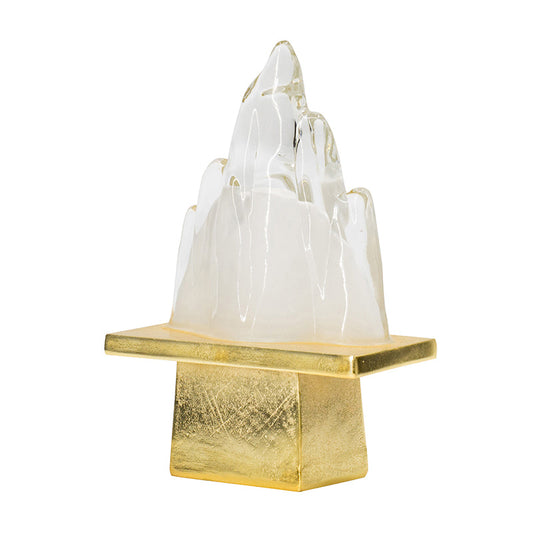 A&B Home 8" x 11" Bundle of 26 Gold Pedestal Base Ice Mountain Table Lamp